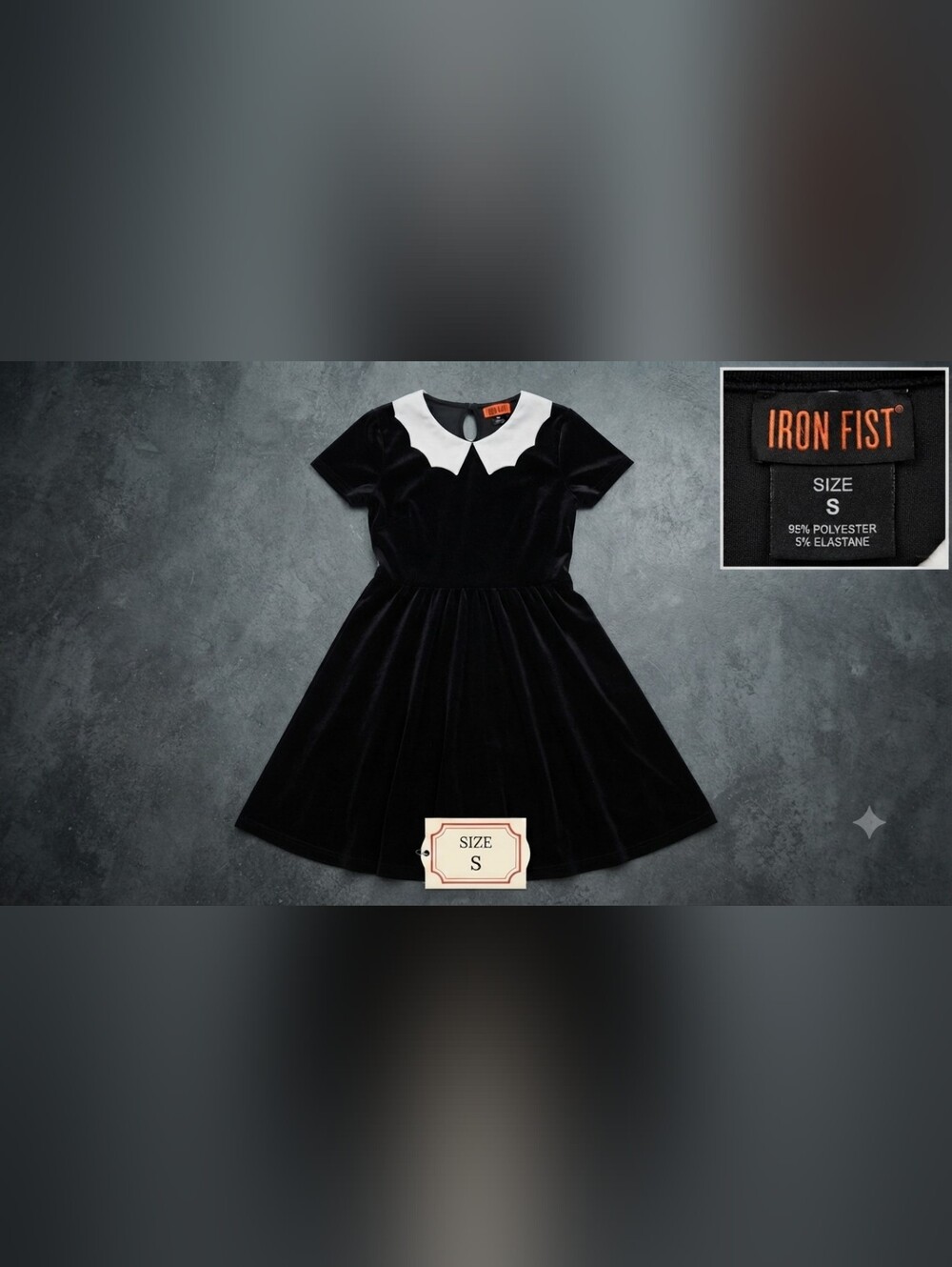 The Iron Fist Bat Royalty by Ash Costello Black dress Small [RARE]